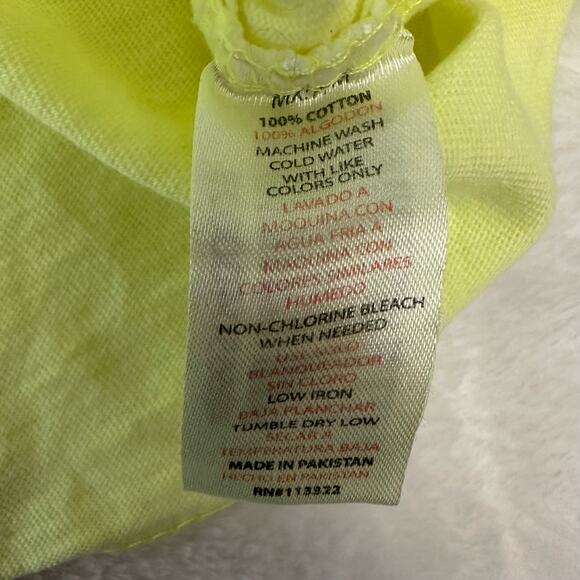 NEWPORT RHODE ISLAND Womens T-Shirt Small Neon Yellow Casual New England - Picture 7 of 9